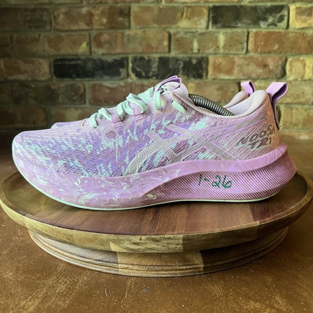 Asics Gel Noosa Tri 16 Pink Marbled Women's 9.5 Road Running Shoes Sneakers
